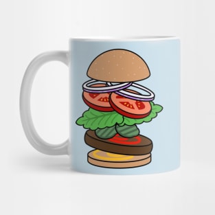 Falling Burger Stack Mug